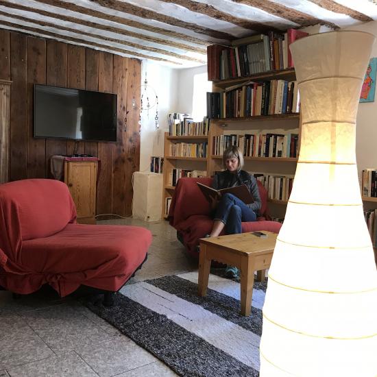 Salle TV/Bibliothèque la Baita du loup